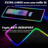 Tapis Souris RGB XXL Cool Glowing - PANDAGLOBE
